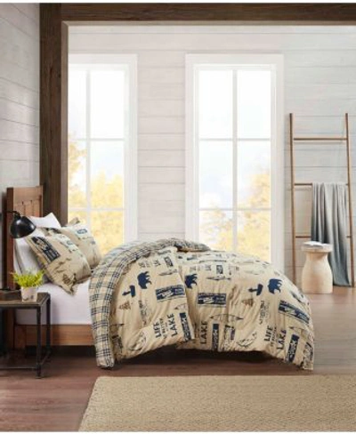 Premier Comfort Flannel Comforter Lake Mini Set