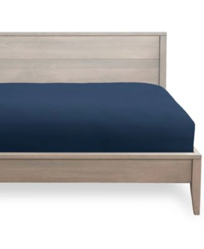 Bare Home Fitted Bottom Sheet Bedding In Navy