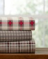 Pointehaven Plaid Flannel Sheet Sets Bedding In Derby