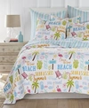 Homthreads Beach Days Quilt Set, Full/queen In Multi