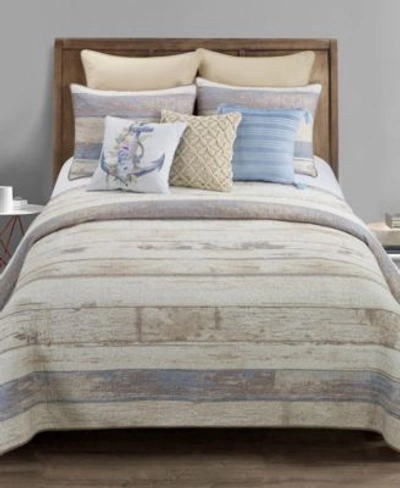 American Heritage Textiles Bleached Boardwalk Collection In Light Blue