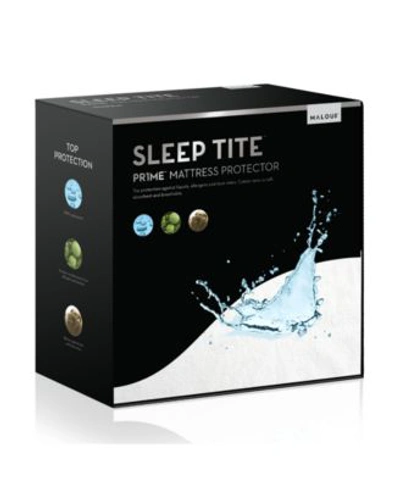 Malouf Sleep Tite Mattress Protector Collection In White