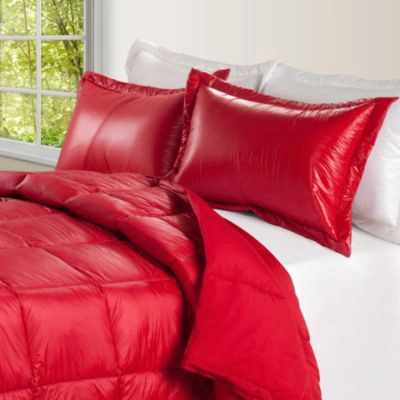 Epoch Hometex Inc Puff Packable Down Alternative Indoor Outdoor Water Resistant Comforter Collection In Red
