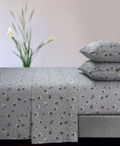 Tribeca Living Floryn Flannel Extra Deep Pocket Sheet Sets In Light Blue