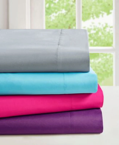 Intelligent Design Microfiber 6 Pc Sheet Set With Side Storage Pockets Collection Bedding In Pink