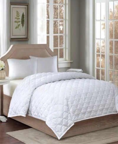 Sleep Philosophy Wonderwool Quilted Down Alternative Blankets Bedding In White