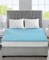 SLEEP PHILOSOPHY 1.5 GEL MEMORY FOAM REVERSIBLE COOLING MATTRESS TOPPER