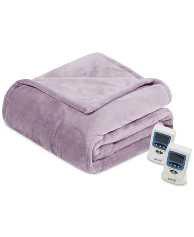 Beautyrest Plush Blanket, Full In Lavender