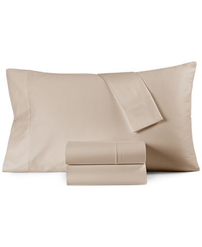 Hotel Collection 525 Thread Count Egyptian Cotton 4-pc. Sheet Set, California King, Created For Macy's Bedding In Tan