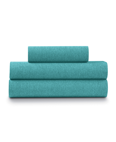 Ella Jayne Soft Heather Jersey Knit 3-pc. Sheet Set, Twin Xl In Green