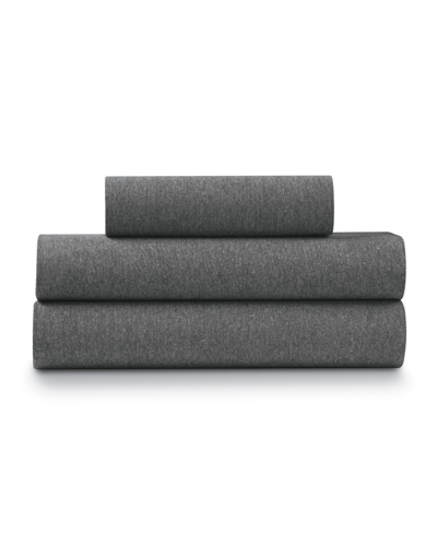 Ella Jayne Soft Heather Jersey Knit 3 Piece Sheet Set, Twin Xl In Gray