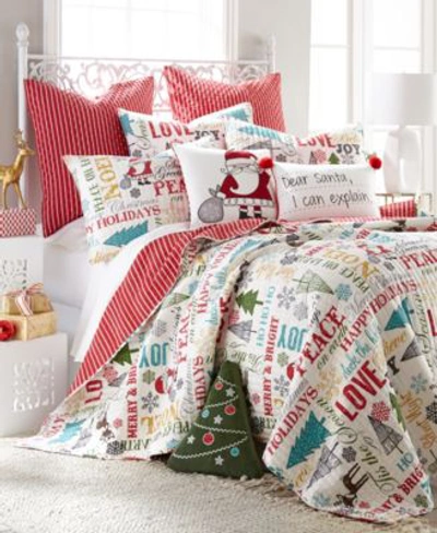 Levtex Santa Claus Lane Quilt Sets In Red