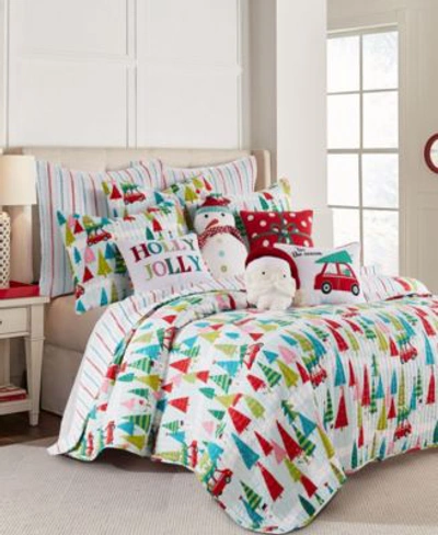 Levtex Home Merry Bright Holly Jolly Quilt In Multi