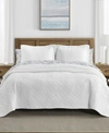 Tommy Bahama Home Tommy Bahama Solid Reversible Quilt Set Collection Bedding In Grey