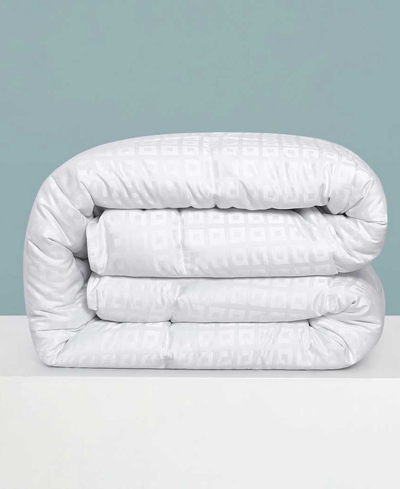 Unikome Medium Weight Quilted Down Alternative Comforter With Duvet Tabs Collection In White