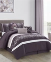 Stratford Park Vista 7-piece Comforter Set, California King In Purple