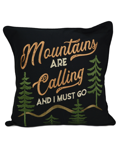 Donna Sharp Painted Bear Mountain Decorative Pillow, 18" X 18"