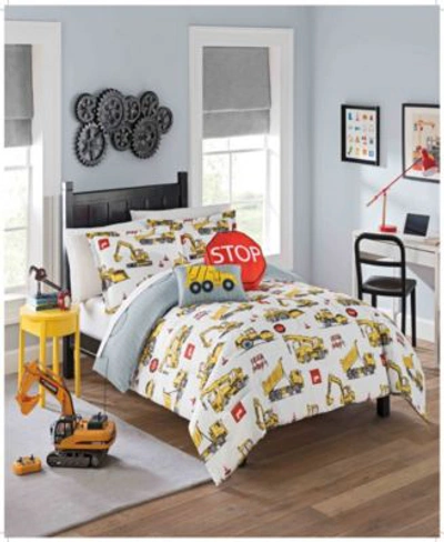 Keeco Waverly Kids Under Construction Comforter Set 2 Piece Bedding In Multi