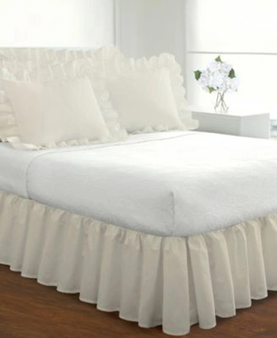 Fresh Ideas Ruffled Poplin Bedskirts Bedding In Ivory