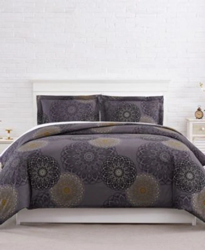 SOUTHSHORE FINE LINENS MIDNIGHT FLORAL COMFORTER SETS