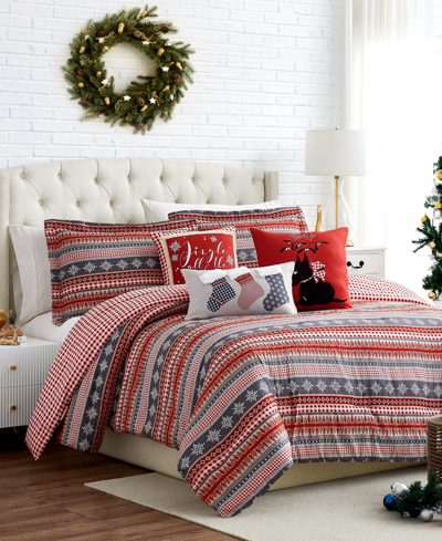 Southshore Fine Linens Cozy Cottage Reversible 6 Piece Comforter Set, Twin In Multi
