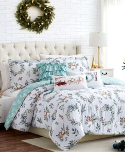 Southshore Fine Linens Happy Holidays Reversable 6 Piece Comforter Set In Multi