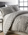 Southshore Fine Linens Global Patchwork Down Alternative 3-pc. Comforter Set, Full/queen In Gray