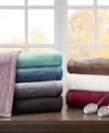 Beautyrest Electric Plush Blanket Bedding In Lavender
