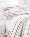 Southshore Fine Linens Stripe 3 Piece Comforter And Sham Set, Twin In Taupe