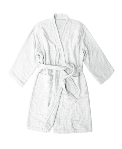 Uchino Waffle Twist Robe Bedding In White