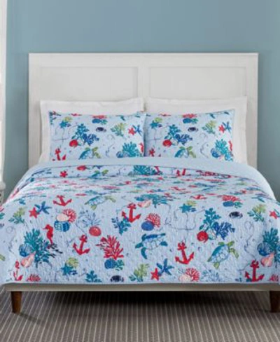 Vera Bradley Anchors Away Quilt Set Collection Bedding In Blue