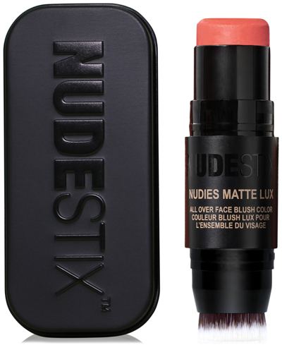 Nudestix Nudies Matte Lux All Over Face Blush Color In Juicy Melons (neutral Watermelon Coral)