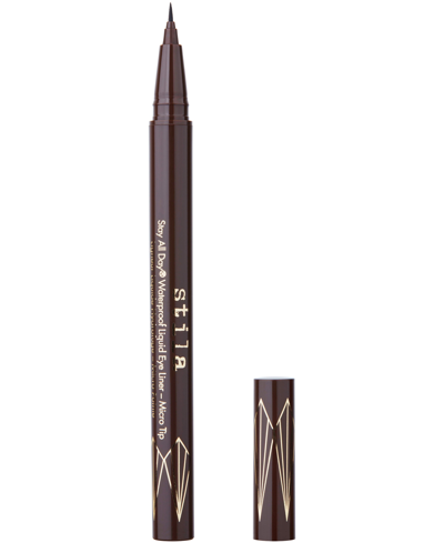 Stila Stay All Day Waterproof Liquid Eye Liner - Micro Tip In Dark Brown