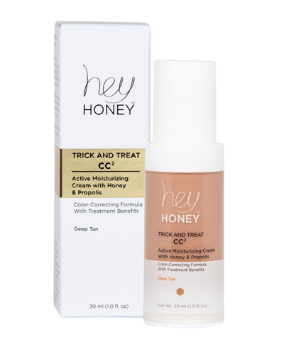 Hey Honey Trick And Treat Cc2 Cream Active Moisturizing Color Correcting Cream With Honey And Propolis, 30 ml In Deep Tan