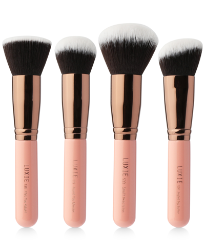 Luxie 4-pc. Rose Gold Kabuki Brush Set