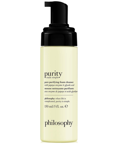 Philosophy Purity Made Simple Pore Purifying Foam Cleanser In No Color