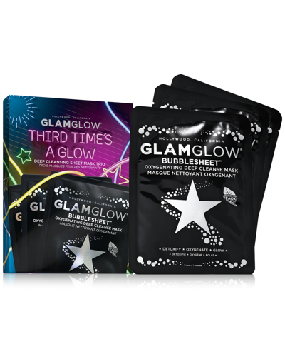 Glamglow 3-pc. Third Time's A Glow Bubblesheet Deep-cleansing Sheet Mask Set, Macy's Exclusive