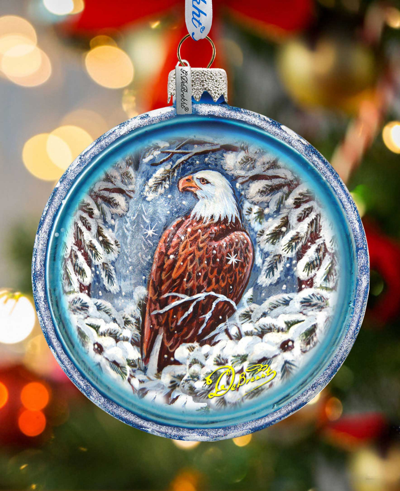 G.debrekht Eagle Cut Ball Holiday Ornament In Multi Color