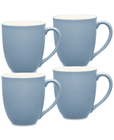 Noritake Colorwave Mugs 12-oz, Set Of 4 In Ice