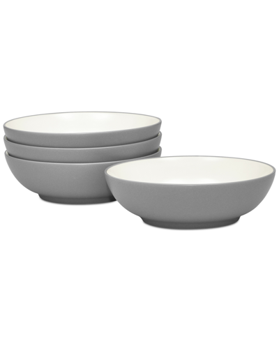 Noritake Colorwave Soup/cereal Bowls 22 Oz, Set Of 4 In Slate