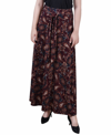 Ny Collection Petite Maxi Skirt With Sash Waist Tie In Wine Merrypais