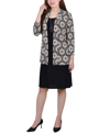 Shop Ny Collection Petite Dress Set, 2 Piece In Taupe Flower/black