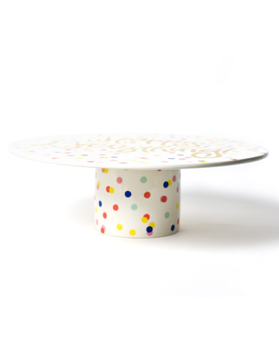 Happy Everything By Laura Johnson Happy Dot Cake Stand, 14" In Multi