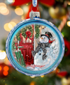 G.DEBREKHT HAPPY SNOWMAN HOLIDAY ORNAMENT