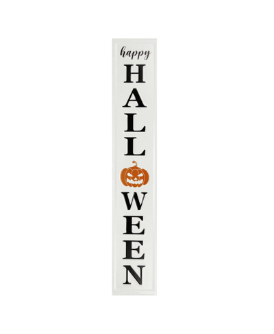 Northlight Metal Happy Halloween Wall Sign, 31.5" In White