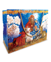 Designocracy Christmas Nativity Holiday Gift Bag Large, Set Of 3 In Multi Color