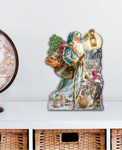 Designocracy Saint Nicholas Christmas Holiday Outdoor Decor Large Ornament In Multi Color