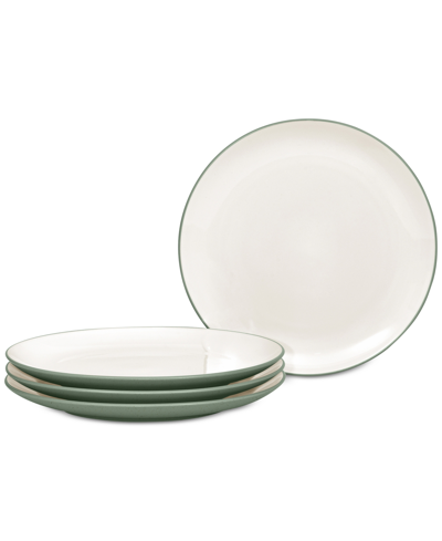 NORITAKE COLORWAVE COUPE SALAD PLATES, SET OF 4