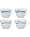 Noritake Hammock Cups, Set Of 4 In Blue