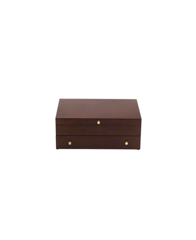 Lenox Mahogany Flatware Chest In Brown